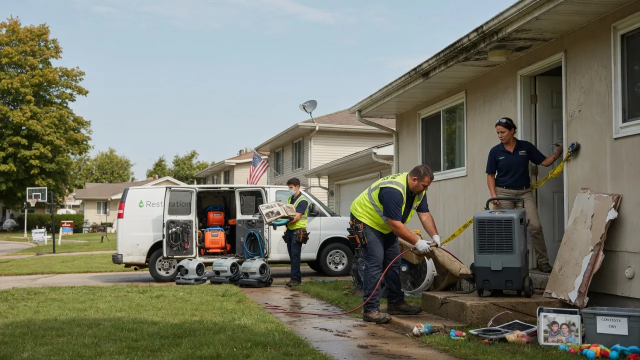 Water Damage Restoration in La Harpe, KS near me